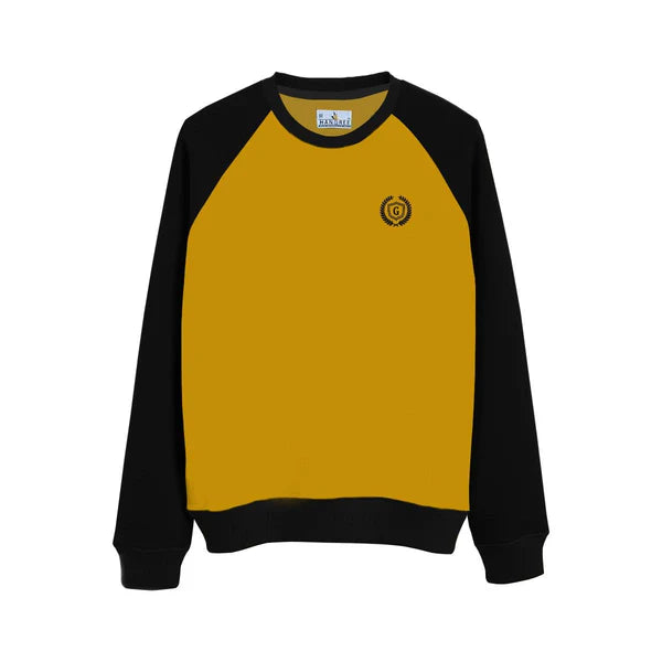 HG Raglan Fleece Sweat Shirt - Yellow  (Minor Fault)