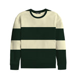 HG Signature Yarn Dyed Stripped Sweat Shirt - Dark Jungle Green