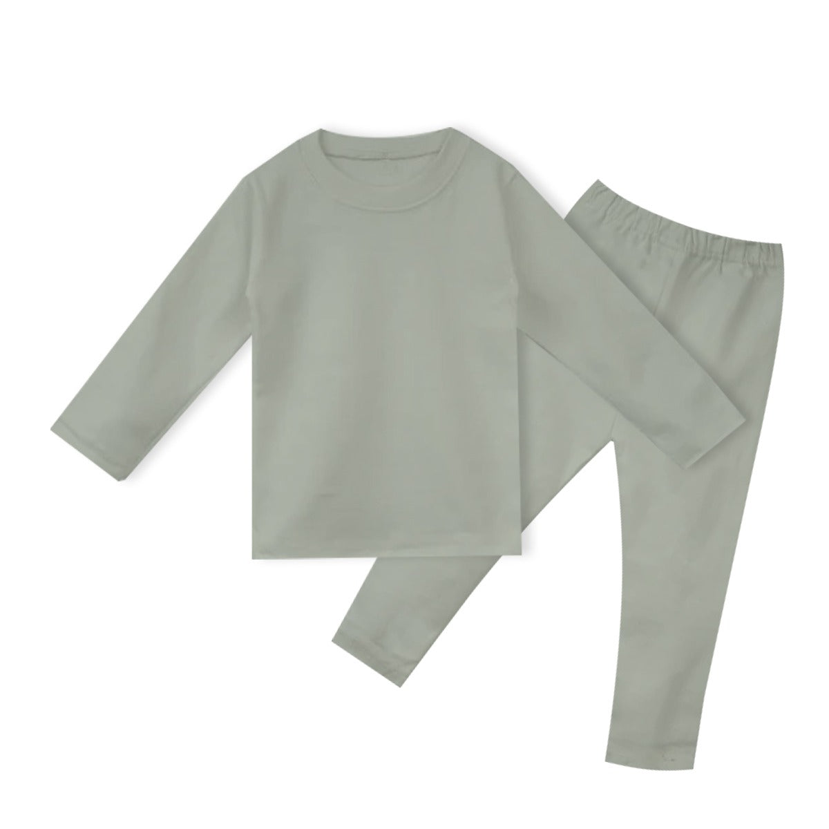 Kid's Rib Inner Suit - Green Gray