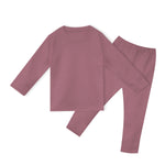 Kid's Rib Inner Suit - Burgundy