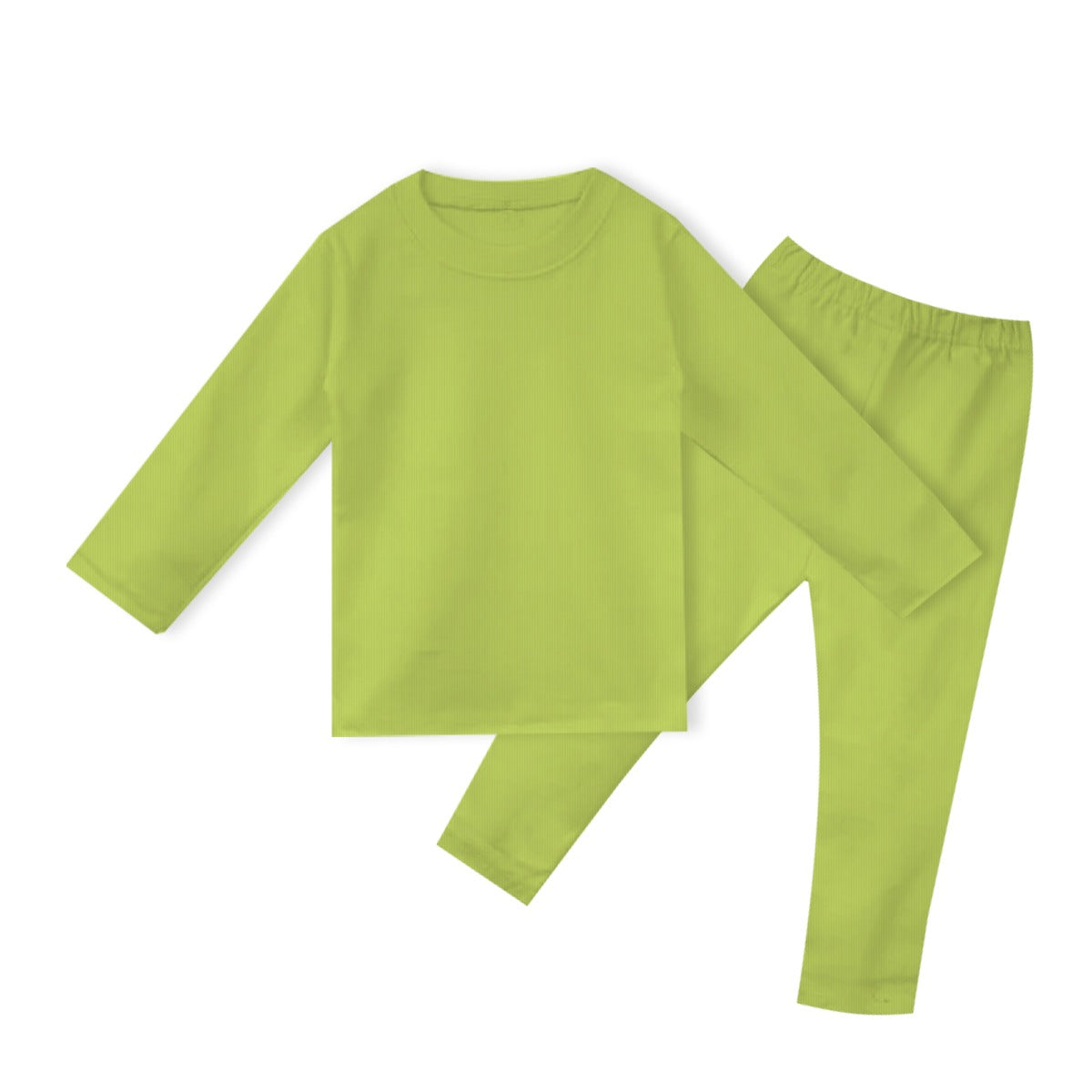 Kid's Rib Inner Suit - Parrot Green