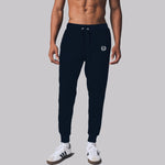 Men's Close Bottom Ripple Fleece Joggar Trouser - Navy