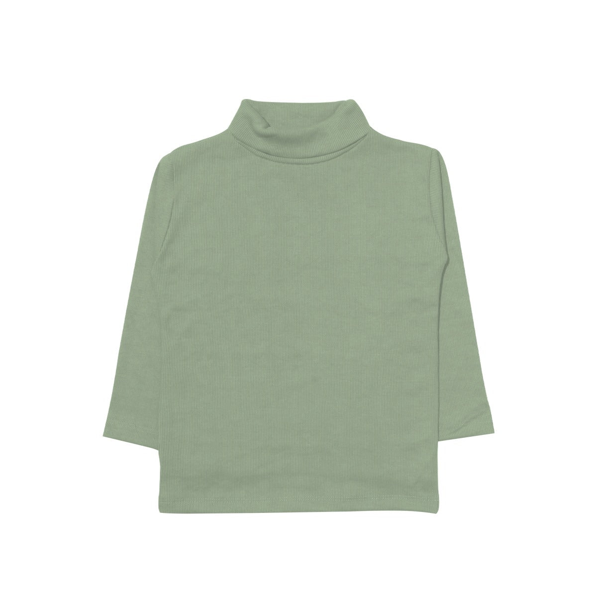 Kid's High Neck Rib Inner Suit - Sea Green
