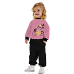 Girl's Graphic Printed Sweat Shirt - Tea Pink