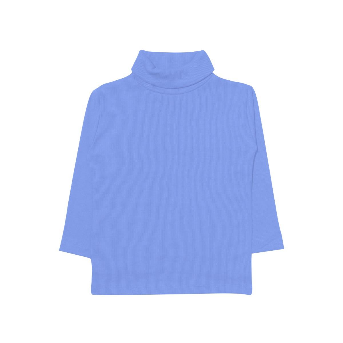 Kid's High Neck Rib Inner Suit - Sky Blue