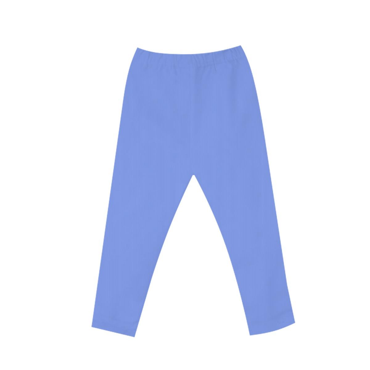 Kid's High Neck Rib Inner Suit - Sky Blue