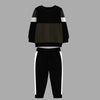 Unisex Cut & Sew Contrast Panel Twin Set