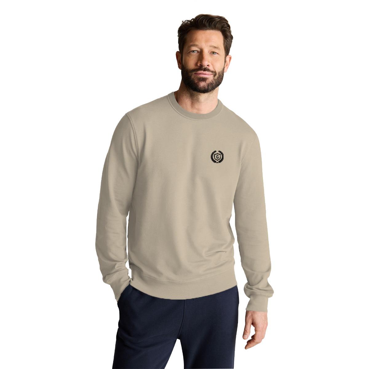 Hangree Signature Emb Sweat Shirt - Heathered Grey
