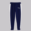 Hangree Signature Emb Close Bottom Panel Fashion Sweat Pant - Navy