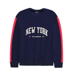 Women's "New York" Printed Sweat Shirt - Navy