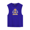 Graphic Printed Sleeveless Tee Shirt - Purple