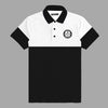 Signature Emb Luxury Panel Polo - White Black