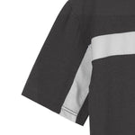 Oversize White Body Panel Fashion Tee Shirt - Charcoal