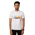 City Icon Embroidered Men Tee Shirt - White