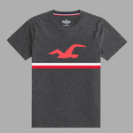 HLSTR CHARCOAL GRAY STYLISH TEE