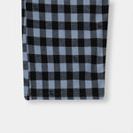 Men Casual Check Trouser -  Black Blue