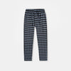 Men Casual Check Trouser -  Black Blue