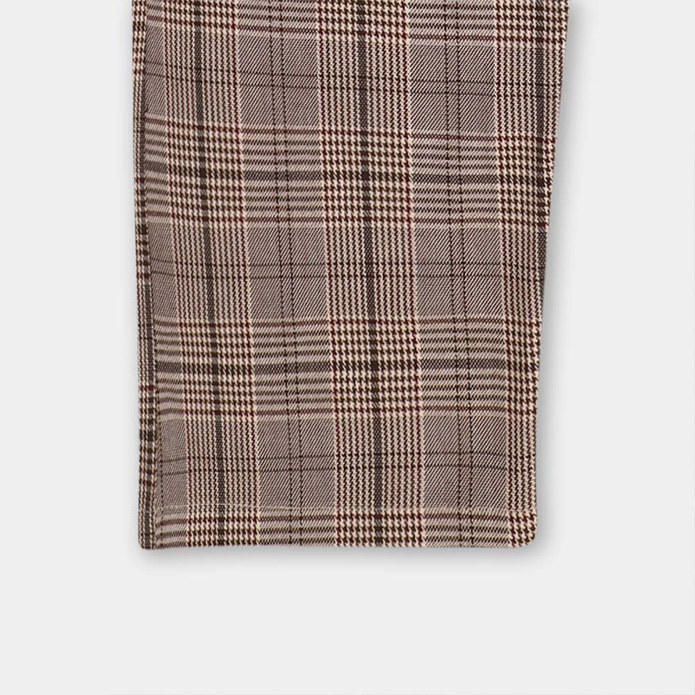 Men Casual Check Trouser - Brown