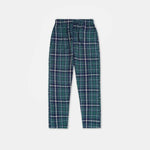 Men Casual Check Trouser - Green