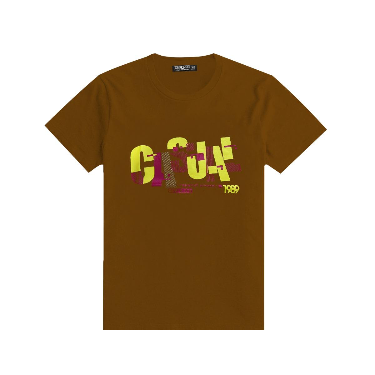 Boys "Casual" Printed Tee Shirt - Brown