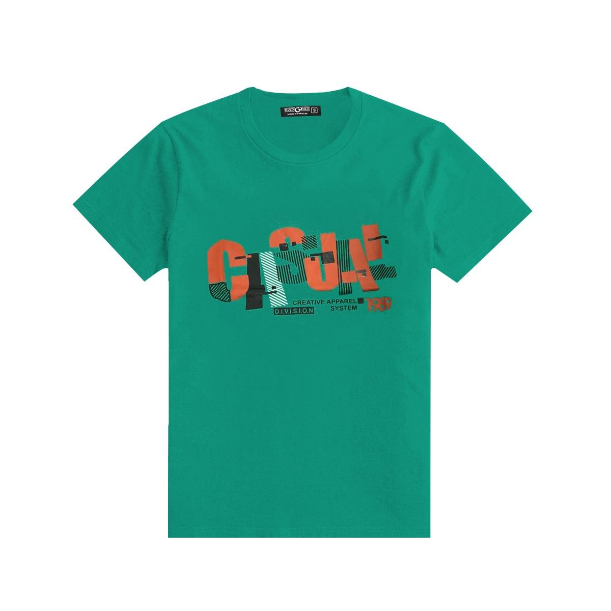 Boys "Casual" Printed Tee Shirt - Green