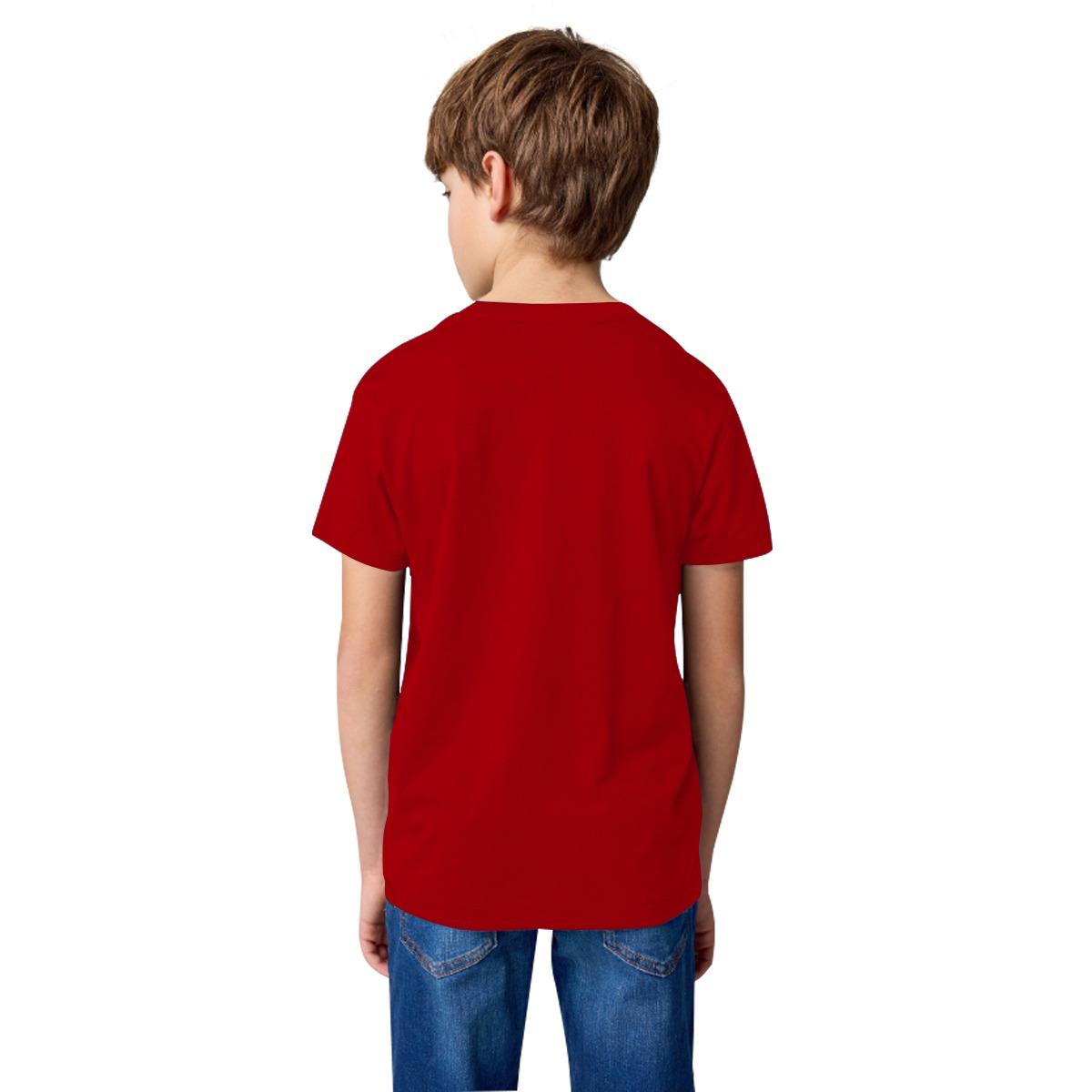 Boys "Casual" Printed Tee Shirt - Red