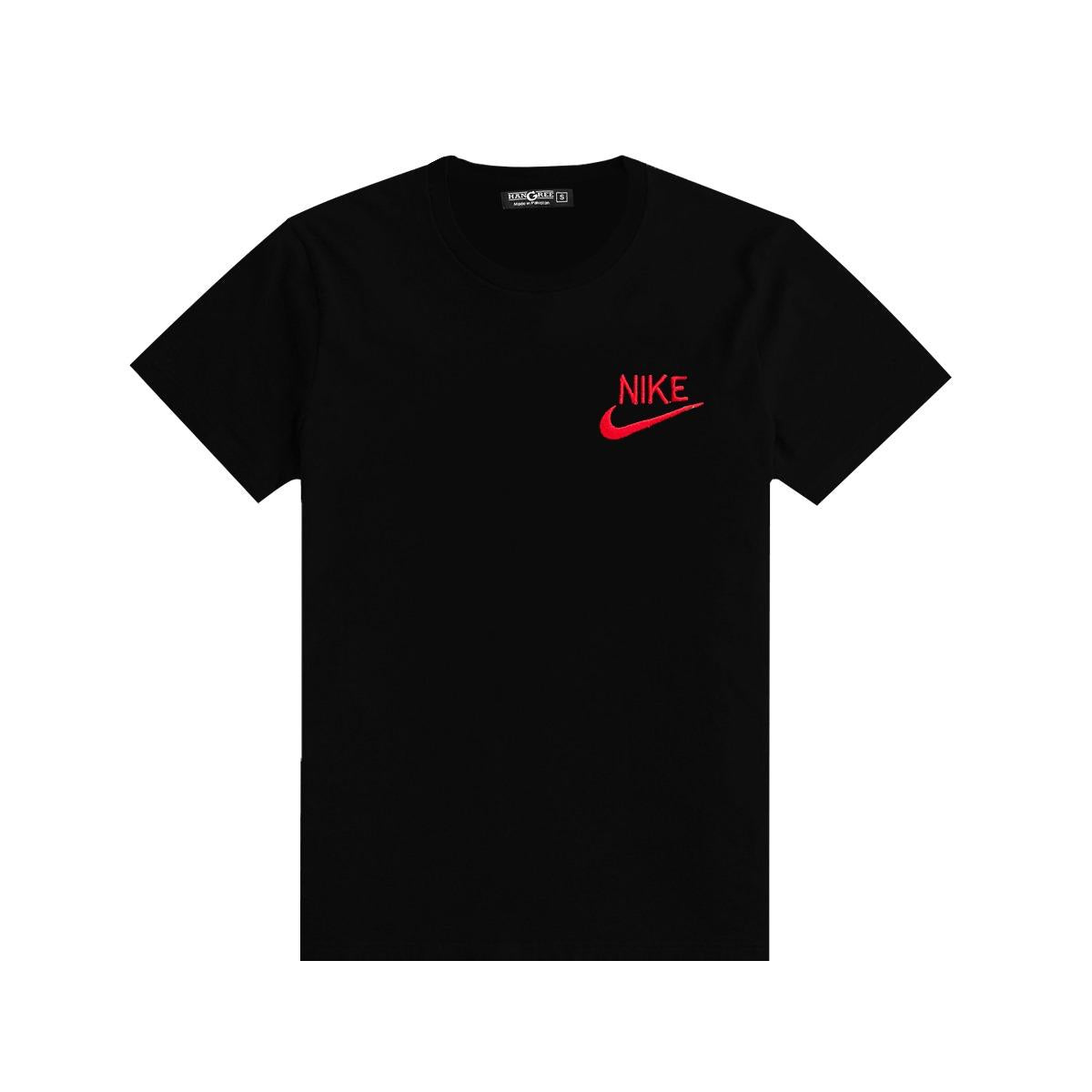 Boy's NKE Emb. Plain T-Shirt - Black