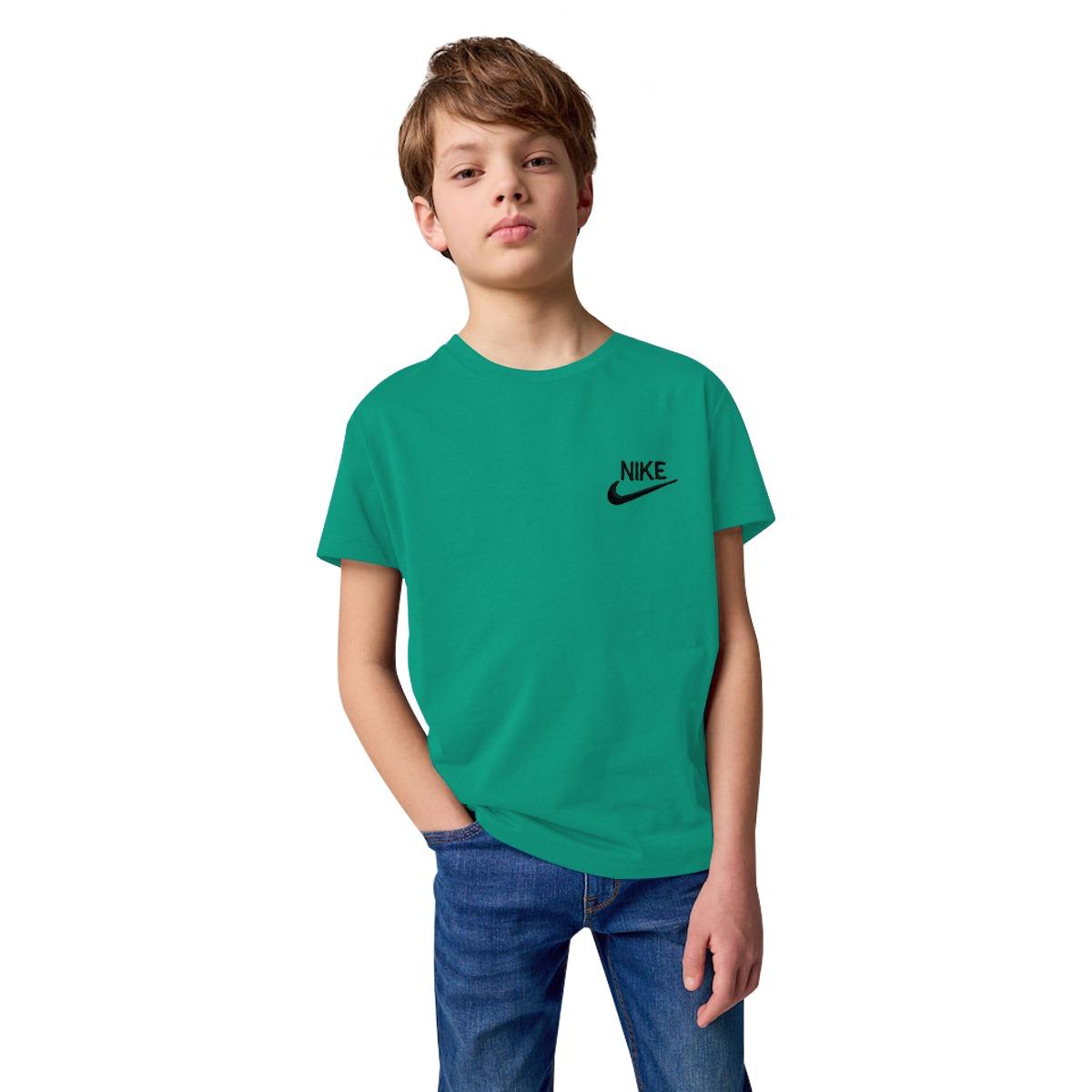 Boy's NKE Emb. Plain T-Shirt - Green