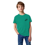 Boy's NKE Emb. Plain T-Shirt - Green