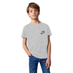 Boy's NKE Emb. Plain T-Shirt - Hyder Gray