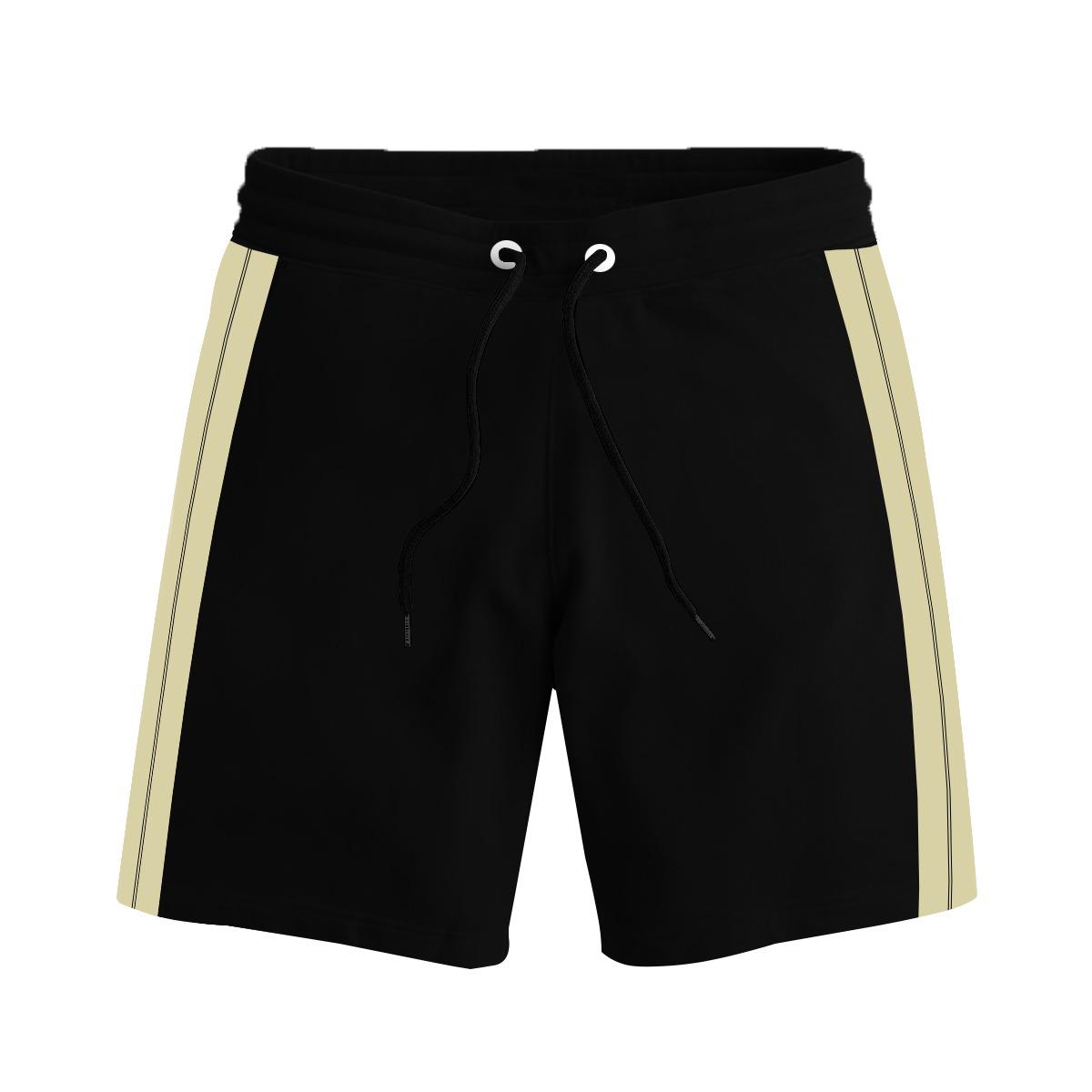 Men Two Quarter Summer Shorts - Black