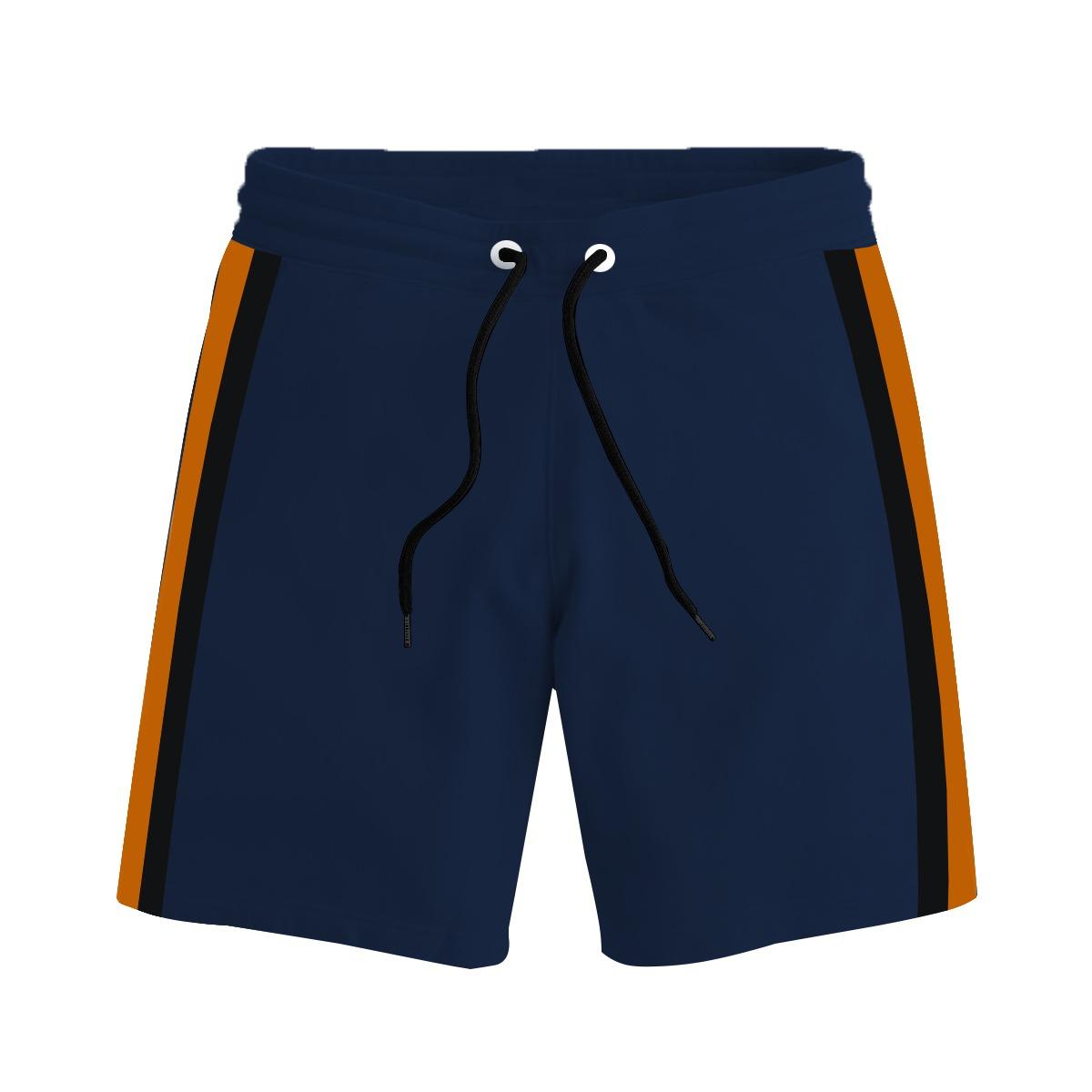Men Two Quarter Summer Shorts - Dark Blue