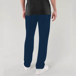 French Terry Cotton Summer Trouser - Space Blue