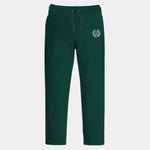French Terry Cotton Summer Trouser - Bottle Green