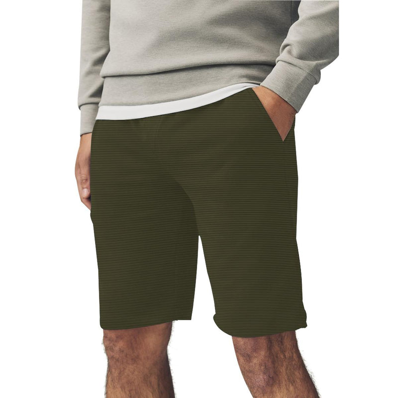 Men Two Quarter Summer Shorts - Camo Green