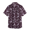 Men's All Over Cotton Half Sleeves Casual Shirt - Maroon