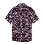 Men's All Over Cotton Half Sleeves Casual Shirt - Maroon