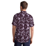 Men's All Over Cotton Half Sleeves Casual Shirt - Maroon
