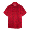 Men's All Over Cotton Half Sleeves Casual Shirt - Red
