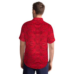 Men's All Over Cotton Half Sleeves Casual Shirt - Red