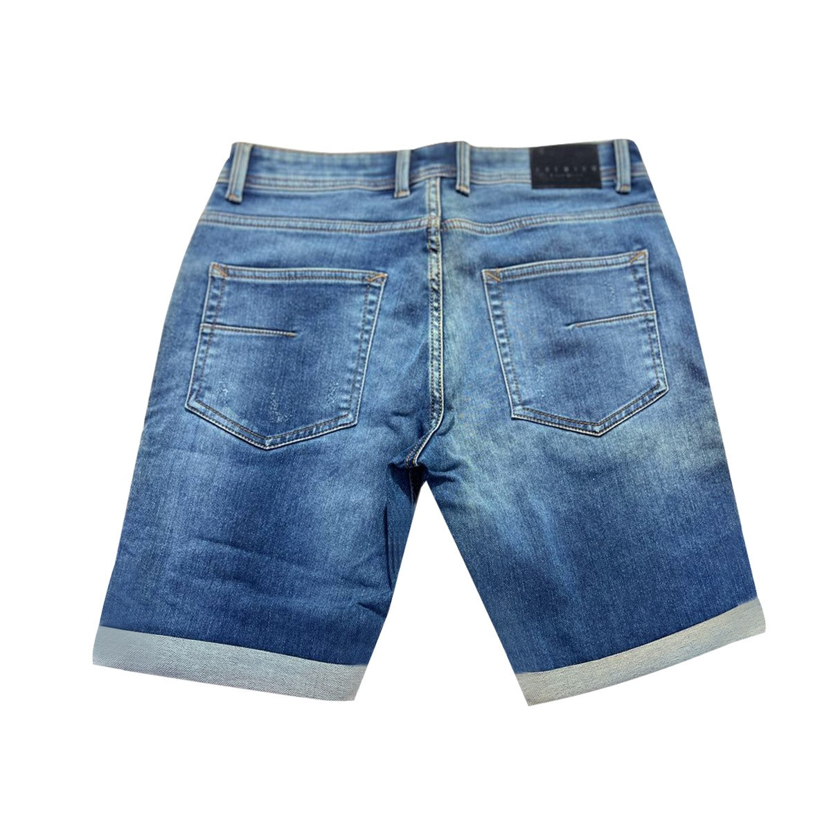 Stretchable Two Quarter Men Denim Shorts