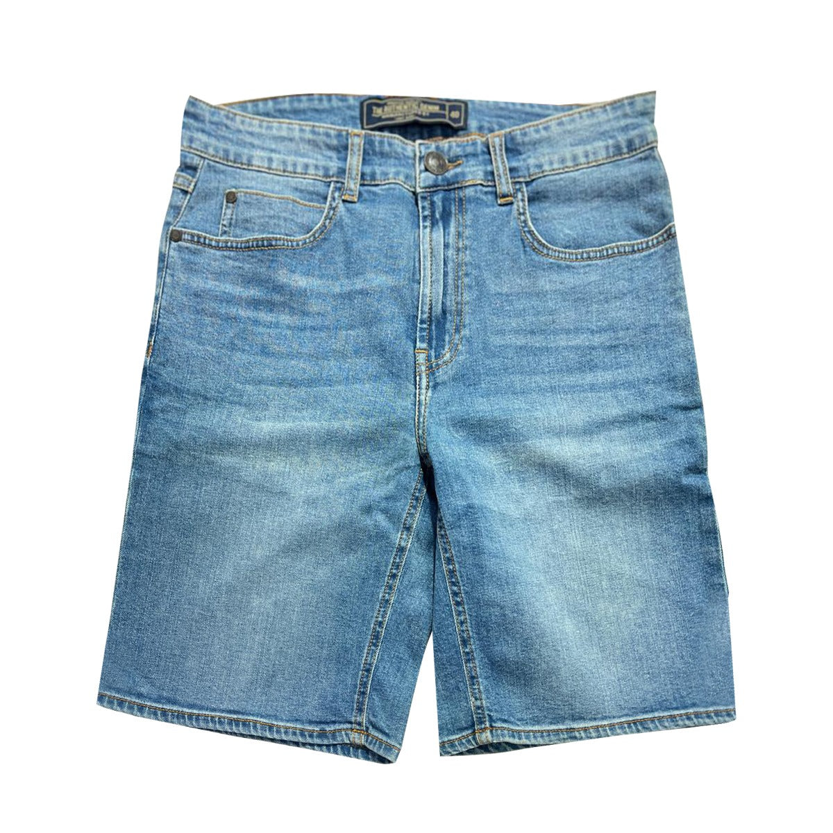 Stretchable Two Quarter Men Denim Shorts