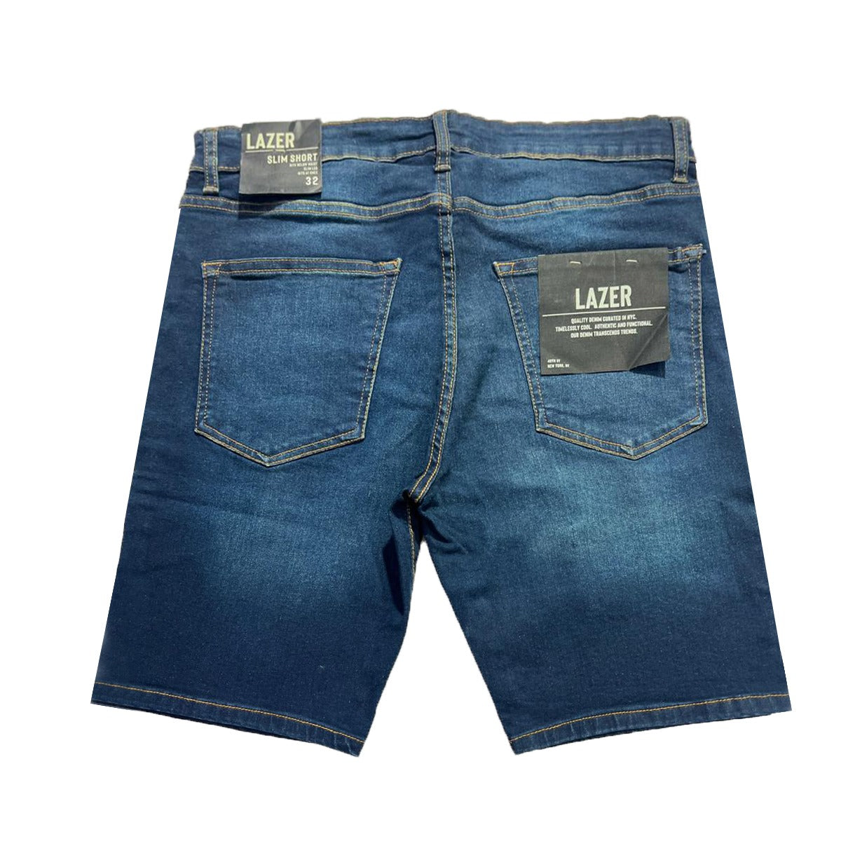 Stretchable Two Quarter Men Denim Shorts