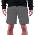 Men's Branded Zipper Pocket Two Quarter Shorts - Natural Gray