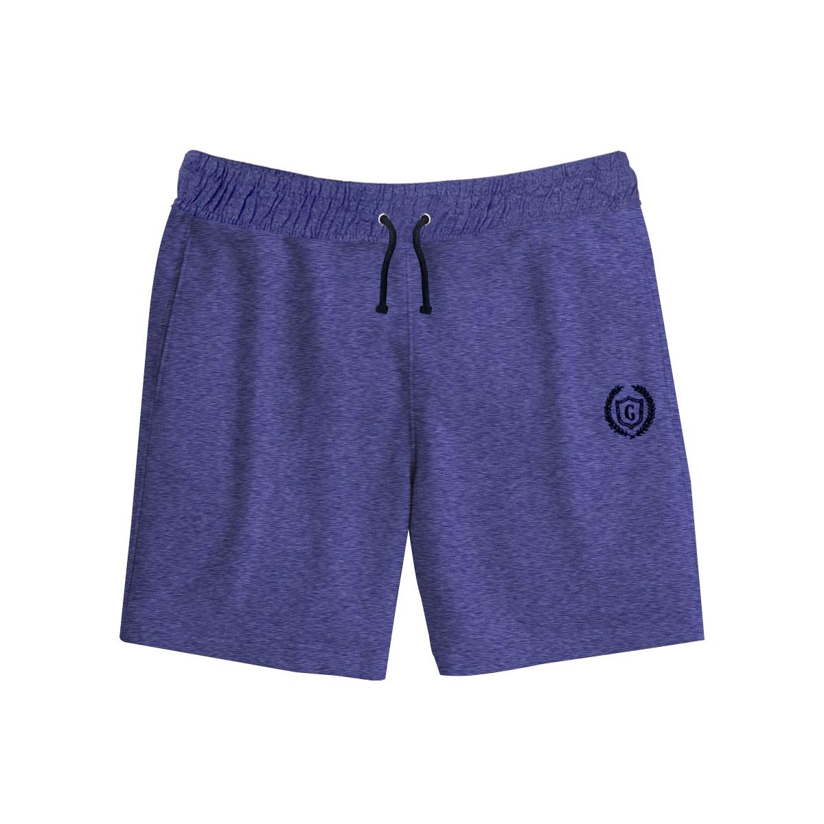 HG Signature Emb. Two Quarter Summer Shorts - Purple