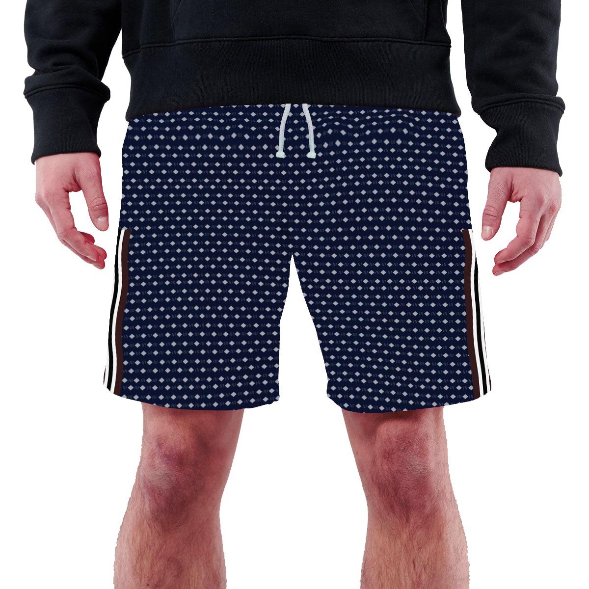 Men's Two Quarter Zipper Pocket Shorts - Dark Navy