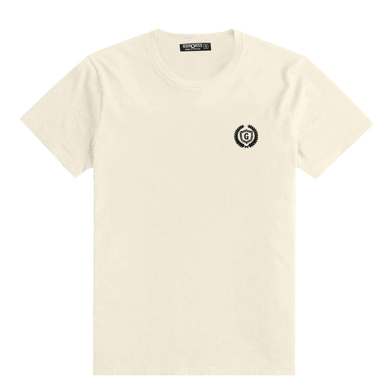 Men's Signature Emb. Round Neck Tee Shirt - Skin