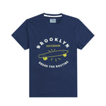 Boy's Graphic Printed Tee Shirt - Navy