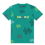 Boy's $ Graphic Printed Tee Shirt - Sea Green