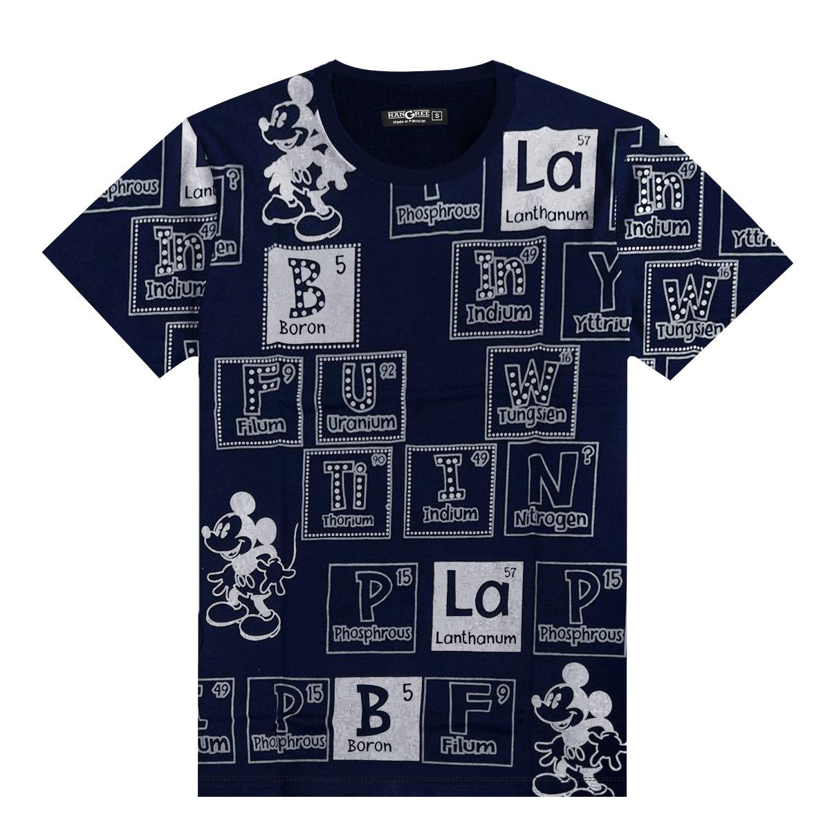 Boy's All Over Printed Exclusive Tee Shirt - Navy
